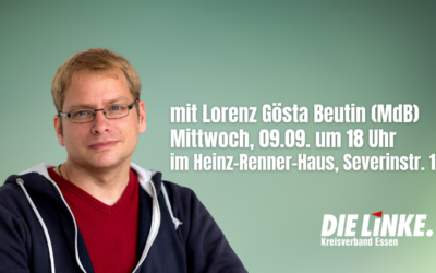 Klimapolitischer Sprecher der Bundestagsfraktion Lorenz Gösta Beutin zu Gast