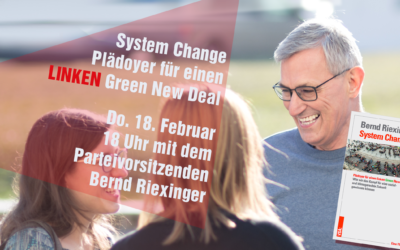 Brauchen wir einen linken Green New Deal? Online-Lesung und Diskussion mit Bernd Riexinger